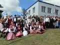 Priekules sieviešu koris ciemos pie kaimiņiem lietuviešiem - Mosedē. 02.08.2013.