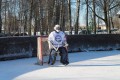 Nedēļas nogales hokeja mači Priekules publiskajā slidotavā