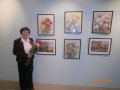 Ingeborgas Pamovskas gleznu izstādes atklāšana Krotes bibliotēkā 08.03.2016