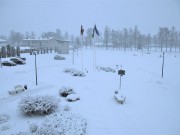Sniega sega Priekulē. 11.01.2021. 